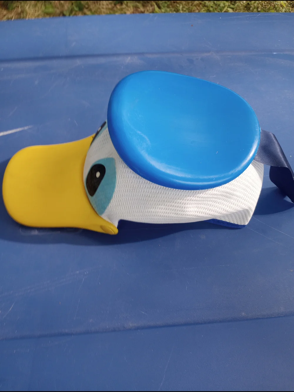 Disney Donald Duck Kids Hat - Blue, White, Yellow With A Squeeze Squeak Bill